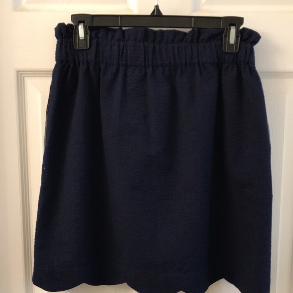 Lauren James scalloped skirt - Navy
